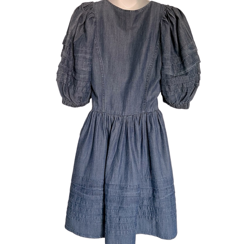 En Saison Pixie Mini Dress in Denim Size XS NWT - Picture 2 of 7